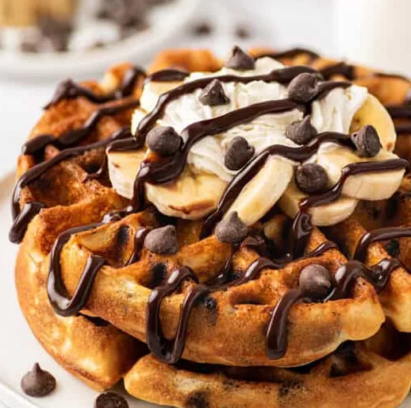 Crunchy Chocolate Waffles